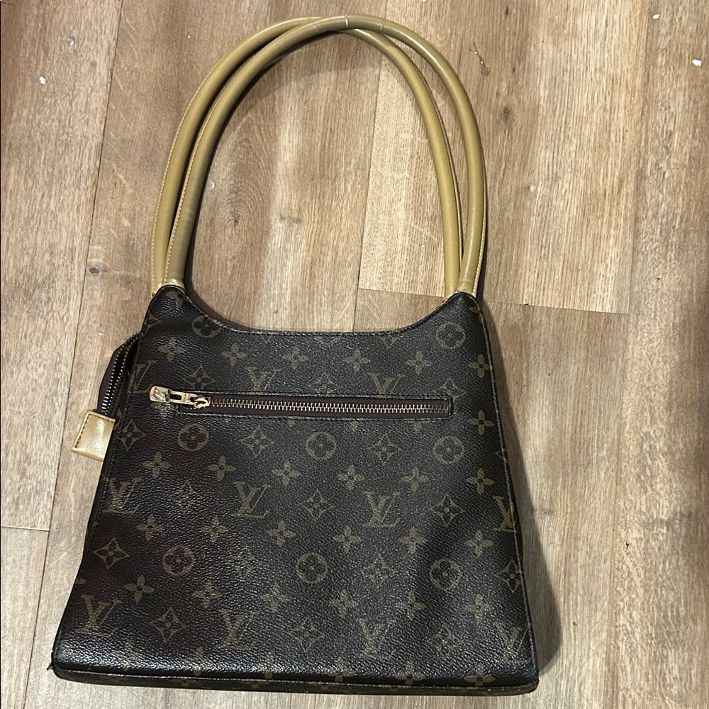 Louis Vuitton Black and Brown Monogram Shoulder Bag